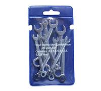 KANGQL Mini chiave inglese, set di 10 mini chiavi inglesi con estremità aperta e chiave combinata standard per il montaggio di mobili