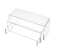 KANGQL Rialzi per esposizione, espositori in acrilico trasparente, set di mensole multiuso in acrilico, eleganti alzate per esposizione per vendita al dettaglio e decorazione della casa