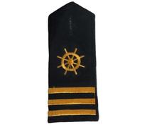 KANGQL Spalline da spalla, spalline professionali da marinaio, spalline uniformi da capitano con barre da spalla, spalline per spettacoli teatrali, membro dell'equipaggio, tre barre sul ru