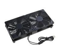 KANGQL Ventola di raffreddamento, alimentata da USB, supporto ventola da 120 mm per rack router, reti audio e video, server, workstation, mining