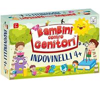 KANGUR Bambini Contro Genitori - Indovinelli 4+ - Gioco Di Carte Educativo Per Bambini - 50 Carte Con Indovinelli Illustrati - Gioco Divertente Famiglia E Amici - Imparare Giocando