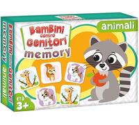 KANGUR Carte di Memoria Animali per Bambini dai 3 Anni - Giochi Educativi per lo Sviluppo Cognitivo | 24 Carte | Bambini contro Genitori Memory Animali