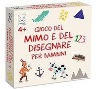 KANGUR Giochi di società Gioco del mimo e del disegnare per bambini 4+ Gioco da Tavolo per Famiglie Giochi per Bambini