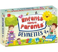 KANGUR Gioco educativo Gioco da tavolo Quiz per bambini e adulti, gioco di carte per la famiglia con 50 carte 100 indovinelli Gioco da tavolo | Bambini contro genitori indovinelli 4+ | da 4 anni