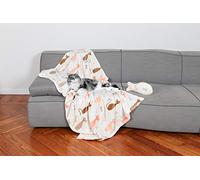 Kanguru Cat Set Coperta per Gatti in soffice Microfibra, Poliestere, Multicolor Pesci, Taglia Unica