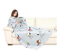 Kanguru Coperta con maniche 140 x 180 cm Plaid Deluxe Snoopy 1124