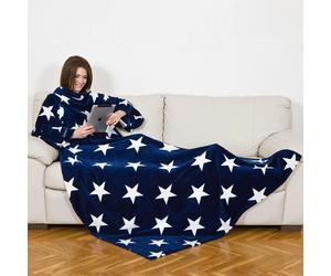 Kanguru Coperta con maniche 140 x 210 cm Plaid Deluxe Stars 1099