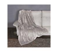 Kanguru Soffice plaid divano in microfibra, morbido pile Fluffi Grigio, 130x170cm, Simpatico copriletto singolo, coperta per divano. Idea regalo Natale o Compleanno per tutti
