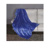 Kanguru Soffice plaid divano in microfibra, morbido pile Fluffi Blu, 130x170cm, Simpatico copriletto singolo, coperta per divano. Idea regalo Natale o Compleanno per tutti