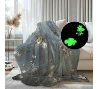 Plaid arrotolato KANGURU PLAID GLOW PEANUTS BLUE