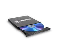 Kanguru QS - Masterizzatore Blu-ray portatile sottile, compatibile con TAA, supporto BD-R/RE, 24 CD Read/24 CD di scrittura/24 CD di riscrittura - 6 letture BD, 6 scritture BD, 2 riscrittura BD, 8 DVD Read/8 DVD Write/8 DVD Rew