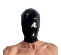 Kangxinsheng Unisex Nero Lattice Testa Coperchio Maschera Testa,con Fori per Occhi e Narici,Per Cosplay e Party Club XL