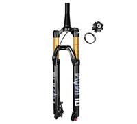 KANGXYSQ 26/27,5/29 Pollici MTB Forcella Ammortizzata Corsa 120/140 Mm Freni A Disco Forcella Bici 1-1/8" Dritto/Conique Forcella Ad Aria QR 9 Mm Manuale/Remoto(Tapered-remotel/120,27.5")