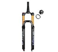 KANGXYSQ 26/27,5/29 Pollici MTB Forcella Ammortizzata Corsa 120/140 Mm Freni A Disco Forcella Bici 1-1/8" Dritto/Conique Forcella Ad Aria QR 9 Mm Manuale/Remoto(Tapered-manua/120,26")