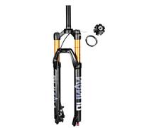 KANGXYSQ 26/27,5/29 Pollici MTB Forcella Ammortizzata Corsa 120/140 Mm Freni A Disco Forcella Bici 1-1/8" Dritto/Conique Forcella Ad Aria QR 9 Mm Manuale/Remoto(Straight-remote/140,29")