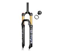 KANGXYSQ 26/27,5/29 Pollici MTB Forcella Ammortizzata Corsa 120/140 Mm Freni A Disco Forcella Bici 1-1/8" Dritto/Conique Forcella Ad Aria QR 9 Mm Manuale/Remoto(Straight-manual/140,27.5")
