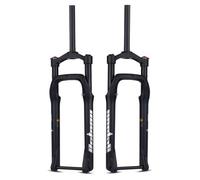 KANGXYSQ 26 X 4,0 Pollici Pneumatici Fat Forcella Ad Aria Corsa 120 Mm 28,6 Mm Dritta Bloccaggio Manuale Perno Passante 15 X 135 Mm Forcelle Anteriori Adatta for Mountain Bike(Gold,26in)