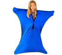 KANGXYSQ Adulti Sacco Sensoriale for Autismo, Avvolgente per Tutto Il Corpo Elastico Body Sox for Bambini con Autismo, ADHD, Disturbo Dell'elaborazione Sensoriale(Dark Blue,X-Large/XL)