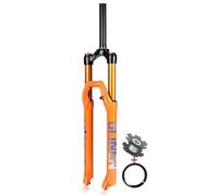 KANGXYSQ MTB Forcella Ammortizzata 26/27,5/29 Pollici Corsa 120/140 Mm Freni A Disco Forcella Bici 1-1/8" Dritto/Conique Forcella Ad Aria QR 9 Mm Manuale/Remoto(Straight-manual/120,27.5")