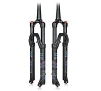 KANGXYSQ MTB Olio Forcella A Sospensione Pneumatica 26/27,5/29 Pollici 28,6 Droit/Conique Forcella Bici Corsa 120 Mm Freno A Disco Manuale/Remoto QR 9 Mm Forcella(27.5" Tapered Manual)