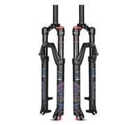 KANGXYSQ MTB Olio Forcella A Sospensione Pneumatica 26/27,5/29 Pollici 28,6 Droit/Conique Forcella Bici Corsa 120 Mm Freno A Disco Manuale/Remoto QR 9 Mm Forcella(26" Straight Manual)
