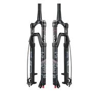 KANGXYSQ MTB Olio Forcella A Sospensione Pneumatica 26/27,5/29 Pollici 28,6 Droit/Conique Forcella Bici Corsa 120 Mm Freno A Disco Manuale/Remoto QR 9 Mm Forcella(27.5" Tapered Remote)