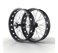 KANGXYSQ Set di Ruote Fat Bike 20/24/26x4.0'' Freno A Disco Ruote Anteriori E Posteriori for Bici da Spiaggia QR 135 Mm/195 Mm Mozzi 14G X 36H for 7-10 velocità(Front Rear,20'')