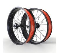KANGXYSQ Set Di Ruote Fat Bike 20/24/26x4.0'' Freno A Disco Ruote Anteriori E Posteriori For Bici Da Spiaggia QR 135 Mm/195 Mm Mozzi 14G X 36H For 7-10 Velocità(Front Rear A,20'')