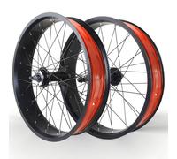 KANGXYSQ Set Di Ruote Fat Bike 20/24/26x4.0'' Freno A Disco Ruote Anteriori E Posteriori For Bici Da Spiaggia QR 135 Mm/195 Mm Mozzi 14G X 36H For 7-10 Velocità(Front Rear A,26'')