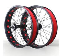 KANGXYSQ Set di Ruote Fat Bike 20/24/26x4.0'' Freno A Disco Ruote Anteriori E Posteriori for Bici da Spiaggia QR 135 Mm/195 Mm Mozzi 14G X 36H for 7-10 velocità(Front Rear,26'')