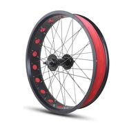 KANGXYSQ Set Di Ruote Fat Bikes 20/24/26x4.0'' Fronte Retro Ruota Anteriore For Bici Da Neve Lega Di Alluminio Sgancio Rapido 135 Mm/195 Mm Mozzo Anteriore 14 G(Front,26")