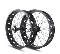 KANGXYSQ Set Di Ruote Fat Bikes 20/24/26x4.0'' Fronte Retro Ruota Anteriore For Bici Da Neve Lega Di Alluminio Sgancio Rapido 135 Mm/195 Mm Mozzo Anteriore 14 G(Front Rear,20")