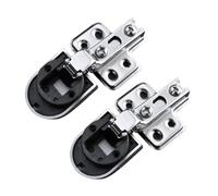 KANGYEBAIHUODIAN Adatto for 2 pezzi, utile connettore senza foro for cerniera for porta in vetro, cerniera for mobile, clip for accessori for finestre, mobili e forniture.(Big bend)