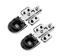 KANGYEBAIHUODIAN Adatto for 2 pezzi, utile connettore senza foro for cerniera for porta in vetro, cerniera for mobile, clip for accessori for finestre, mobili e forniture.(Straight bend)