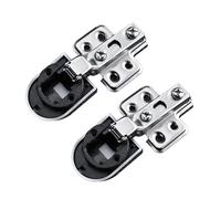 KANGYEBAIHUODIAN Adatto for 2 pezzi, utile connettore senza foro for cerniera for porta in vetro, cerniera for mobile, clip for accessori for finestre, mobili e forniture.(Middle bend)