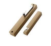 KANGYEBAIHUODIAN Adatto for chiudiporta silenzioso for uso domestico con buffer idraulico in lega di alluminio con ammortizzatore chiudiporta invisibile(Yellow brown Left)