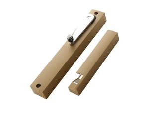 KANGYEBAIHUODIAN Adatto for chiudiporta silenzioso for uso domestico con buffer idraulico in lega di alluminio con ammortizzatore chiudiporta invisibile(Yellow brown Left)