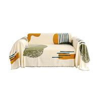 KANGYEBAIHUODIAN Adatto for coperte da divano in stile nordico, coperte da campeggio all'aperto, picnic, grandi coperte for il tempo libero, relax, telo da spiaggia, tappeto da viaggio bianco con napp