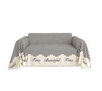 KANGYEBAIHUODIAN Adatto for coperte da divano in stile nordico, coperte da campeggio all'aperto, picnic, grandi coperte for il tempo libero, relax, telo da spiaggia, tappeto da viaggio bianco con napp