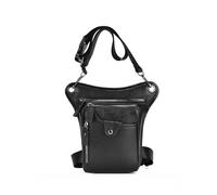 KANGYEBAIHUODIAN Adatto for marsupi impermeabili for gambe. Marsupio portatile a spalla Molle. Divertente marsupio for moto da trekking all'aria aperta (Color : Black)