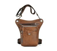 KANGYEBAIHUODIAN Adatto for marsupi impermeabili for gambe. Marsupio portatile a spalla Molle. Divertente marsupio for moto da trekking all'aria aperta (Color : Light brown)