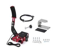KANGYEBAIHUODIAN Freno a mano USB for PC a 14 bit adatto for giochi di corse automobilistiche SIM G25/G27/G29 T500 acciaio e alluminio RALLY regolabile for PC Windows (Color : Red)