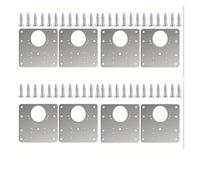 KANGYEBAIHUODIAN Piastra di riparazione for cerniera porta mobile adatta for montaggio rinforzo mobile adatta for entrambi i lati danneggiati riparati(Light Grey)