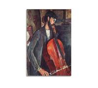 KANGZENG Amedeo Modigliani - Poster artistico da parete con stampa artistica da parete in stile moderno, decorazione per camera da letto, 50 x 75 cm