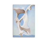 KANGZENG Georgia O'Keeffe Painter Works (Pelvis con luna) poster artistico da parete su tela per soggiorno e camera da letto, 40 x 60 cm