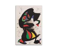 KANGZENG Joan Miro Painter Works (uccelli e insetti) stampa artistica su tela decorativa per la casa e la camera da letto, decorazione moderna, 40 x 60 cm