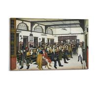 KANGZENG L. S. Lowry Painter Works (Ancoats Hospital Outpatients' Hall), poster artistico da parete per camera da letto, decorazione per la casa, stampa su tela, 20 x 30 cm
