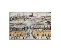KANGZENG L. S. Lowry Painter Works (Britain at Play) Poster artistico da parete con stampe artistiche da appendere, idea regalo, 60 x 90 cm