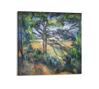 KANGZENG Paul Cezanne Painter Works (Great Pine Near Aix) Stampa artistica da parete su tela, opera d'arte estetica per la stanza, 30 x 30 cm