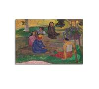 KANGZENG Paul Gauguin - Stampa artistica da parete su tela, motivo "Il pettegolezzo" (I pettegolezzi), stampa artistica da parete per soggiorno e casa, 30 x 45 cm
